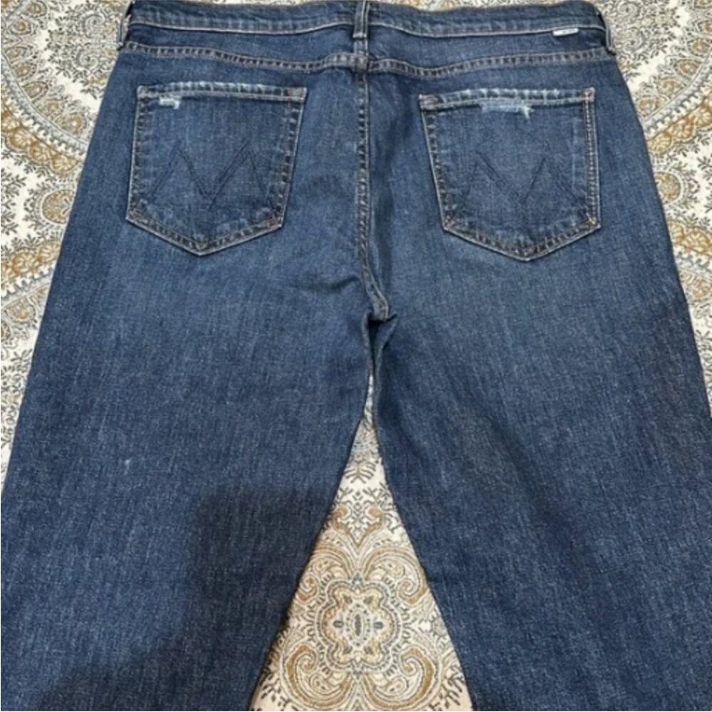 NWT Mother Women’s The Rascal Skimp Yee Haw Straight Leg Denim Jeans Size 28 - Picture 11 of 15